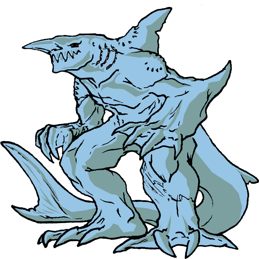Drawing Shark Remora Clip Art Transparent Stock - Goblin Shark - Png Download (850x858), Png Download
