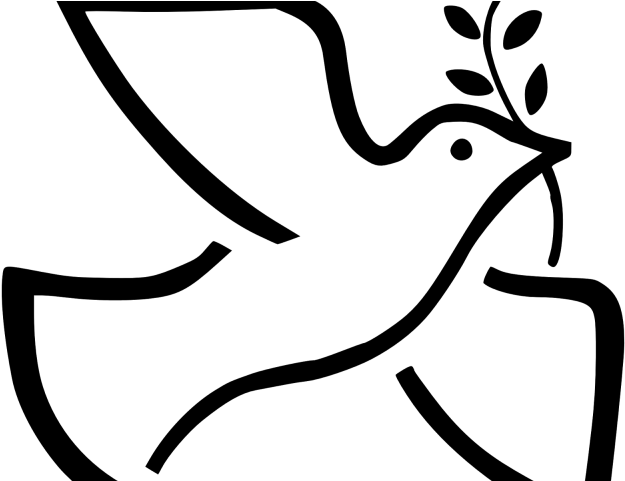 Random Cliparts - Funeral - Dove Peace Symbol - Png Download (640x480), Png Download