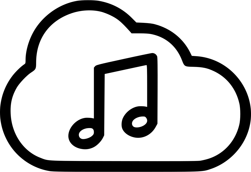 Graphic Freeuse Music Playing Cloud Svg Png Icon Free - Music Download Clipart (980x670), Png Download