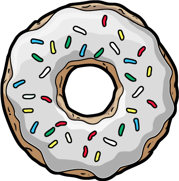Hooray For Transparent Frosting This Is A Special Type - Donut Png Clipart (584x590), Png Download