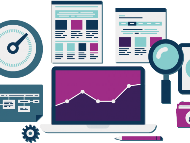Marketing Clipart Marketing Audit - Art Print: Bloomua's Website Seo And Analytics Icons, - Png Download (640x480), Png Download