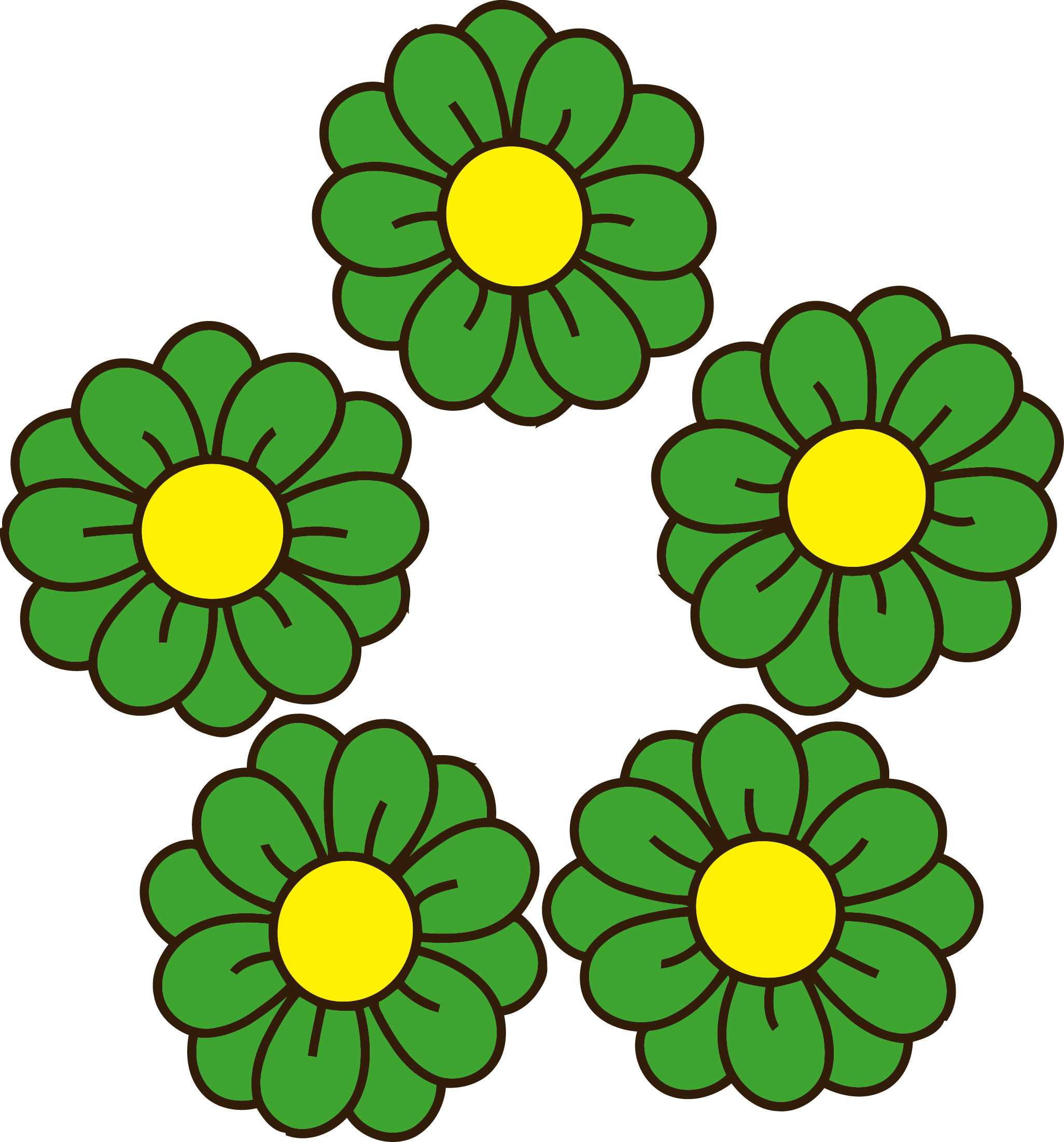 Spring Flowers Clip Art Free Clipart - Clip Art - Png Download (2052x2202), Png Download