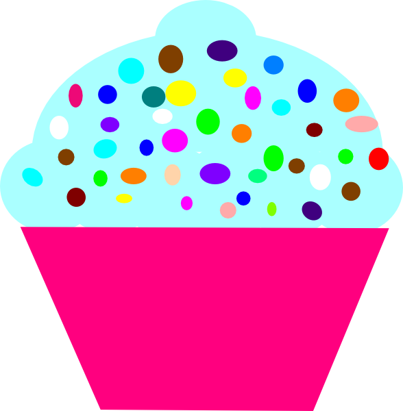 Cupcake Pink Clip Art - Cupcakes Cartoon - Png Download (588x600), Png Download