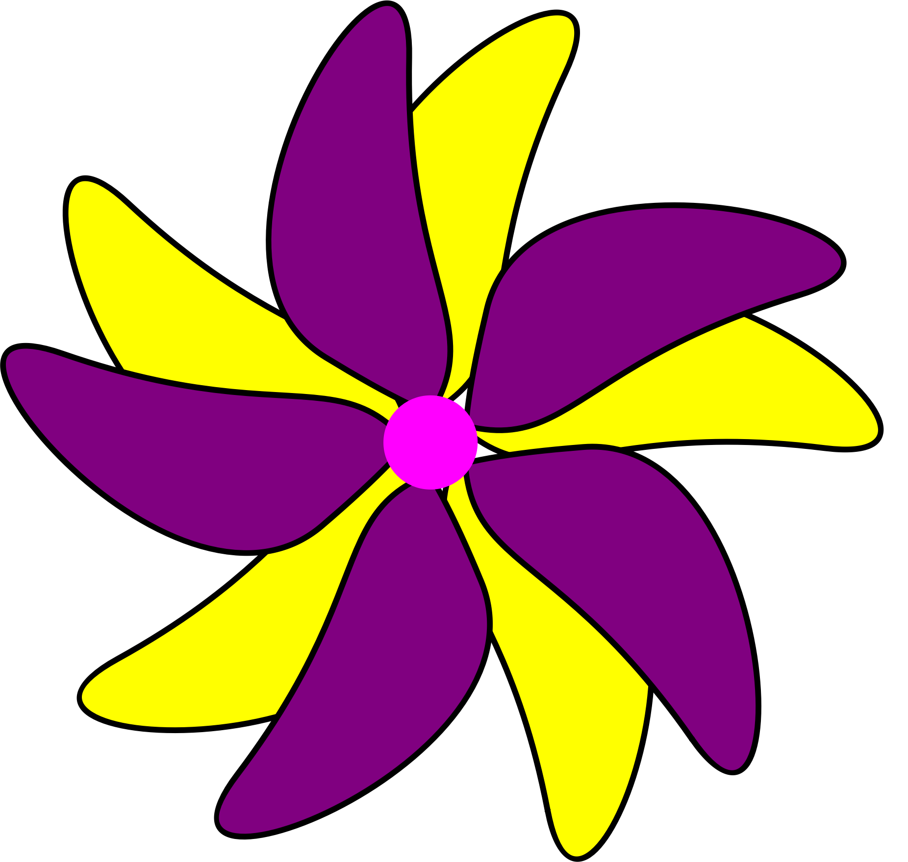 Purple Clipart Yellow Flower - Sasuke Shippuuden - Png Download (1852x1759), Png Download