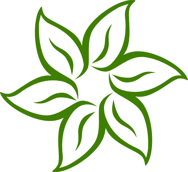 This Free Clip Arts Design Of Green Flower - Png Download (600x547), Png Download