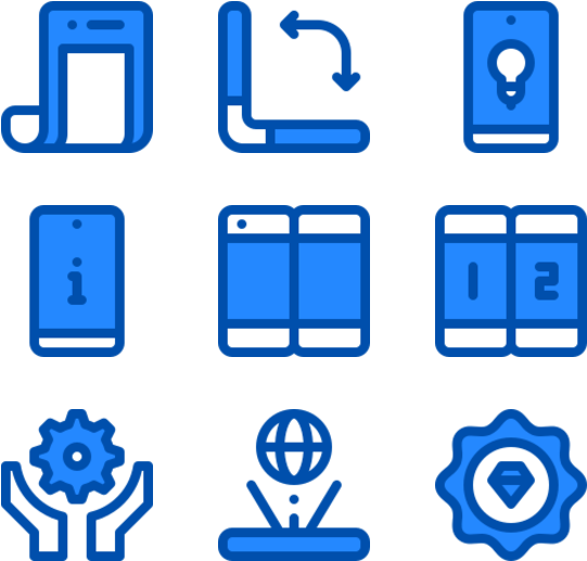 Folding Phone Clipart (600x564), Png Download