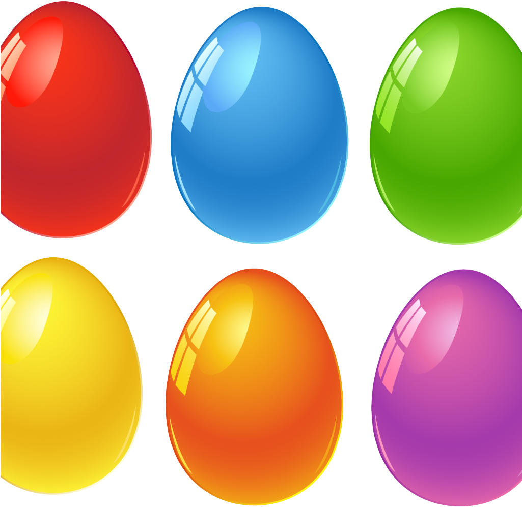 Colorful Egg Clip Art - Png Download (1024x1024), Png Download