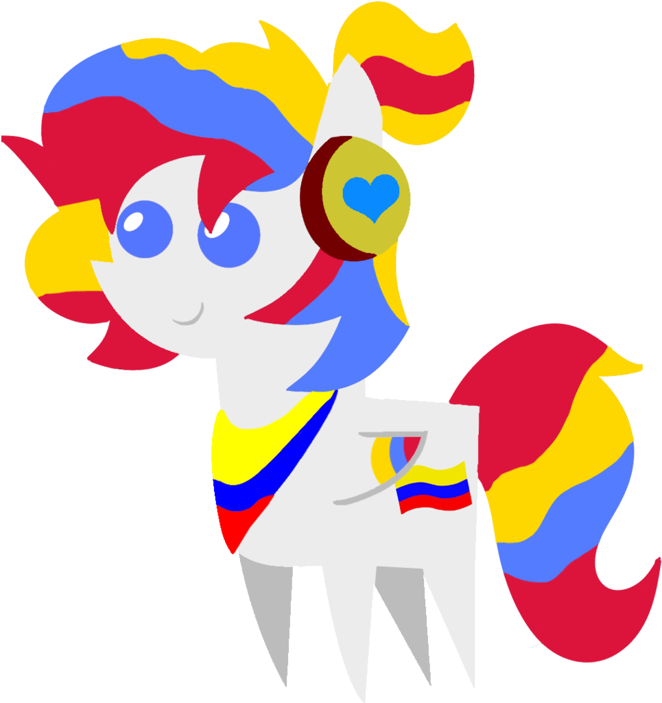 Archooves, Colombia, Nation Ponies, Oc, Oc - Cartoon Clipart (1024x1024), Png Download