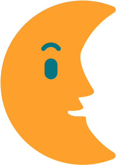 U 1 F 31 C Lastquartermoonface Clipart (568x568), Png Download