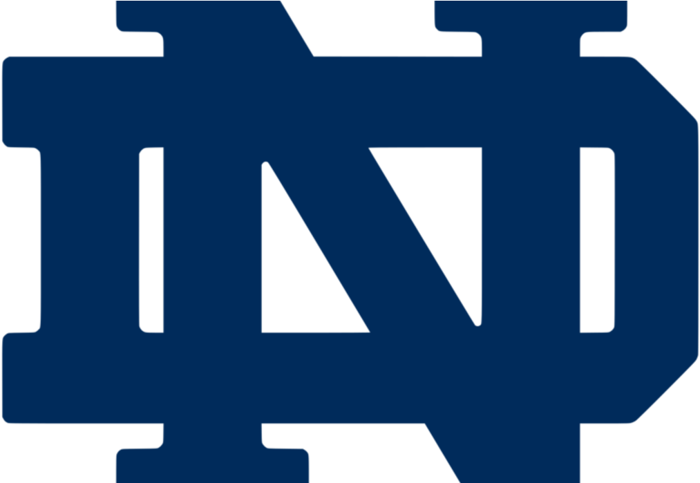 College Hockey Notes - University Of Notre Dame Nd Clipart (1240x698), Png Download