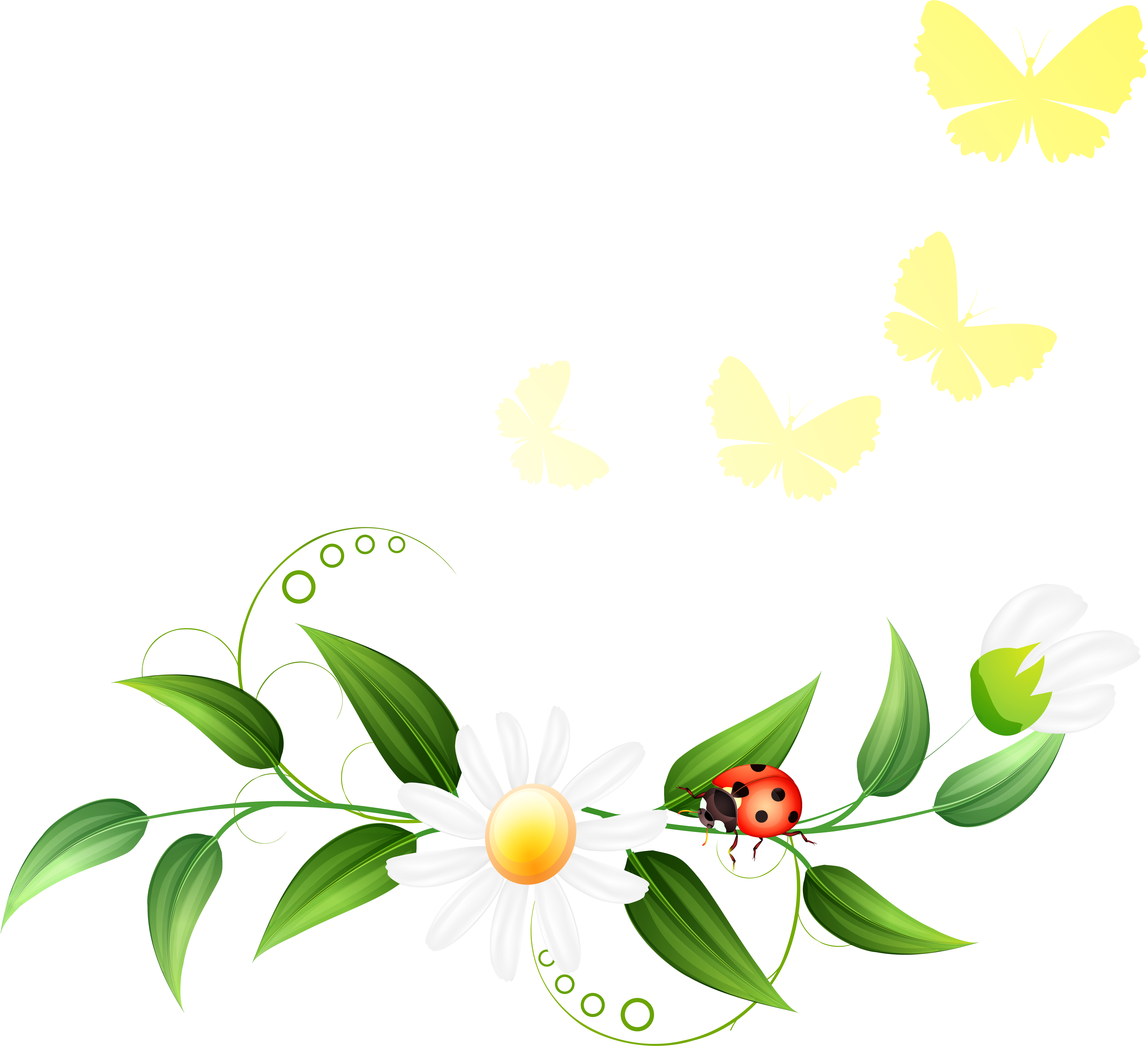 Spring Clipart Decoration - Spring - Png Download (6163x6057), Png Download