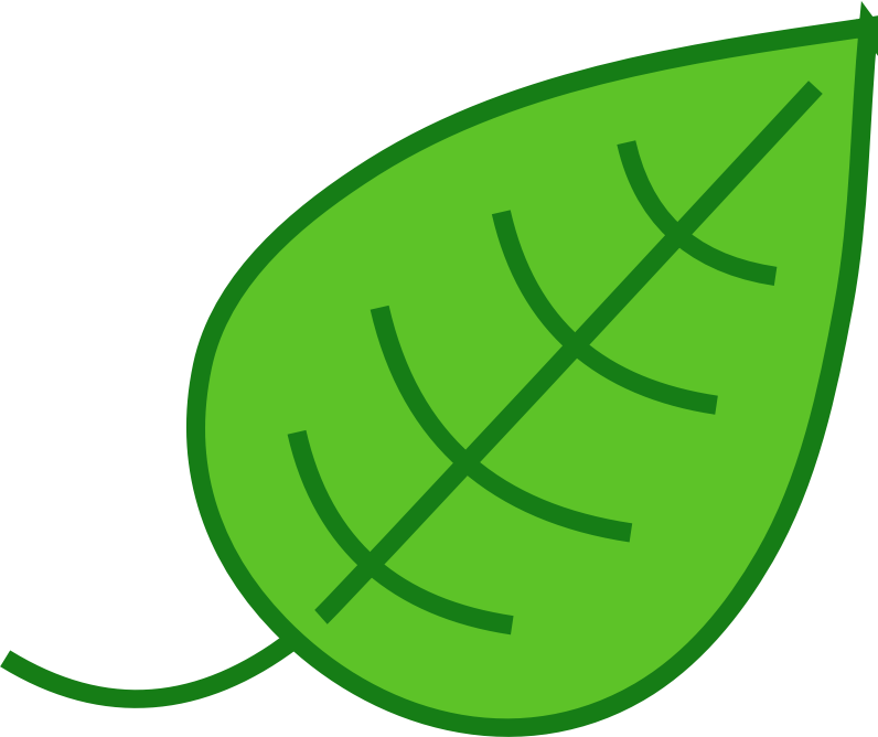 Green Leaf Clip Art - Leaf Clip Art - Png Download (796x668), Png Download