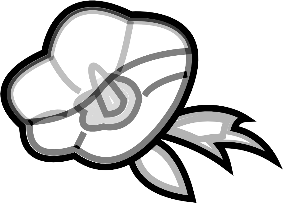 Clip Art Rose Of Sharon Icon Svg - Clip Art - Png Download (555x555), Png Download