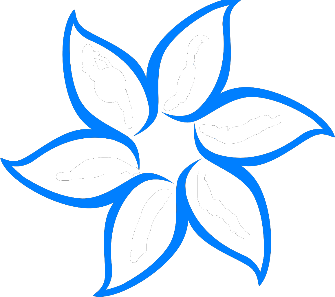 Outline Clip Art At Clker Com Vector - Black And White Design Flower - Png Download (600x536), Png Download