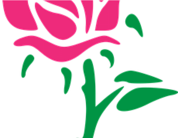 Bud Clipart Tiny Rose - Stencil Flower - Png Download (640x480), Png Download