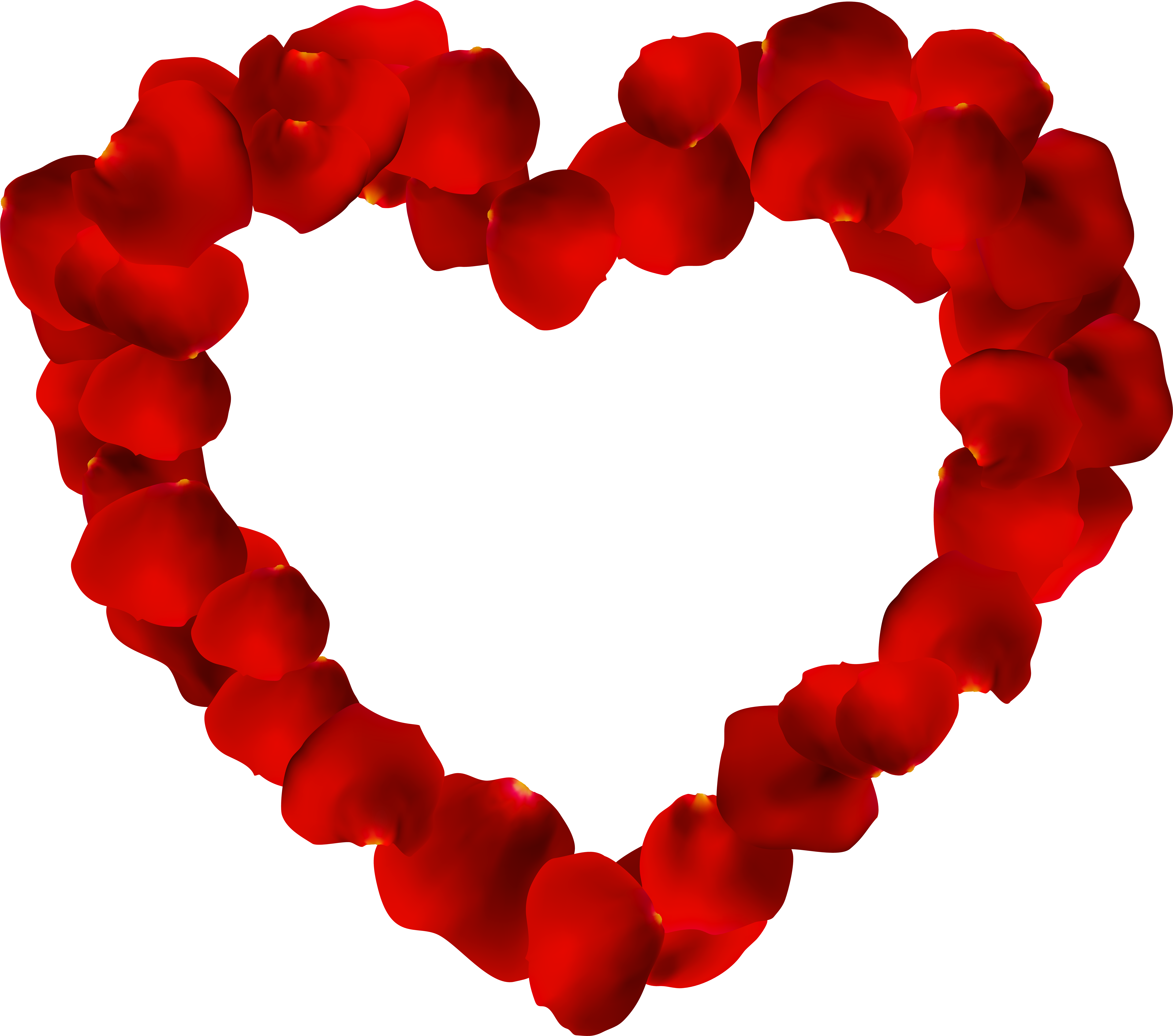 Rose Petals Clipart - Png Download (8000x7063), Png Download