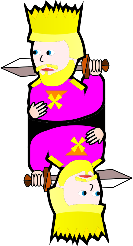 King Of Hearts Clipart (433x800), Png Download