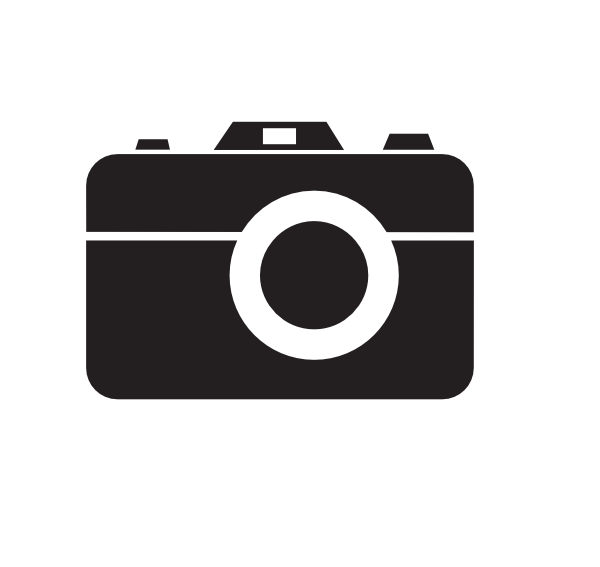 Camera Clipart Black And White Png Transparent Png (600x567), Png Download
