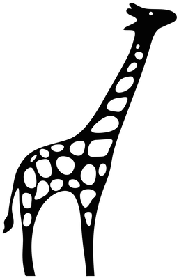 Subject Matter - Giraffe Clipart (500x642), Png Download