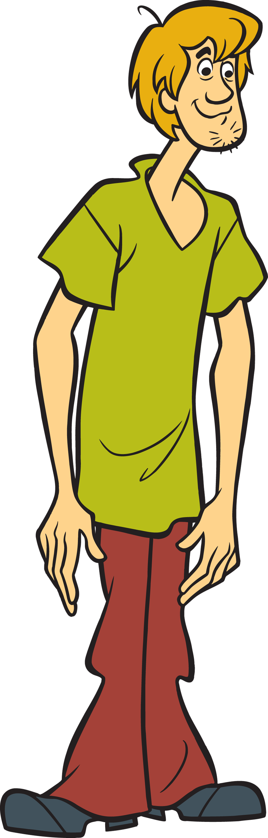 Clip Art Logo Tv Logo Images Gallery - Scooby Doo Shaggy Cartoon - Png Download (900x2810), Png Download