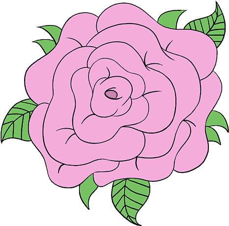 Jpg Free Stock How To Draw A - Draw A Rose Flower Clipart (678x600), Png Download