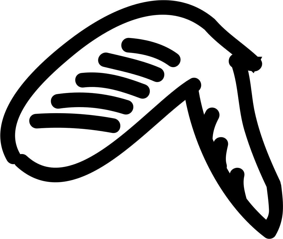 Vector Stock Collection Of Free - Chicken Wing Icon Png Clipart (981x830), Png Download