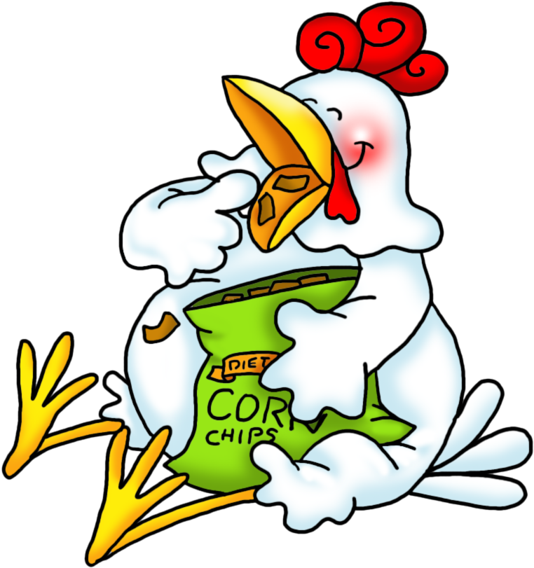 Ch - B *✿* - Chicken Cackles Chips Clipart (768x828), Png Download