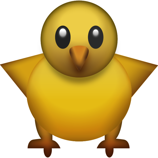 Baby Chick Emoji V=1480481035 - Baby Chick Emoji Clipart (640x640), Png Download