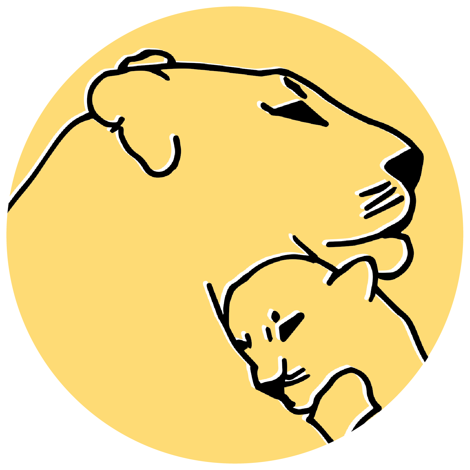 Lion Cub Health Meals For Change - Gif Clipart (1522x1522), Png Download