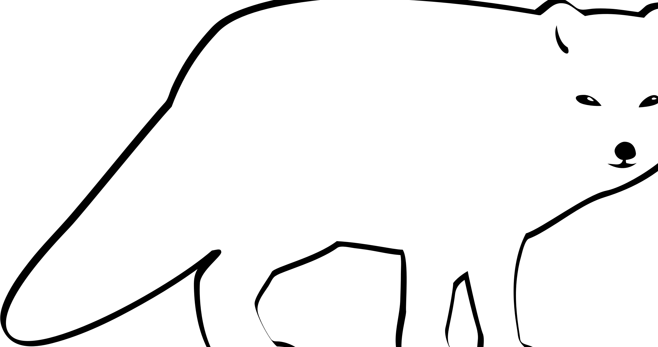 Arctic Fox Clipart Clipart - Png Download (2219x1170), Png Download