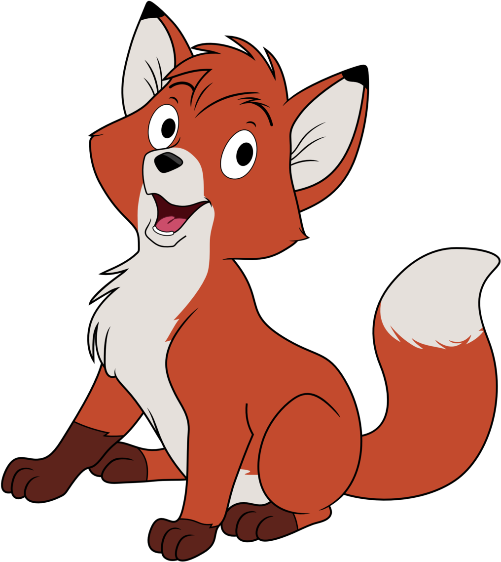 Fox Clipart Medieval - Fox From Fox And The Hound - Png Download (838x953), Png Download