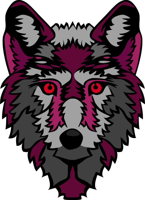 Wolf Howling Clipart - Custom Wolf Face Shower Curtain - Png Download (600x823), Png Download