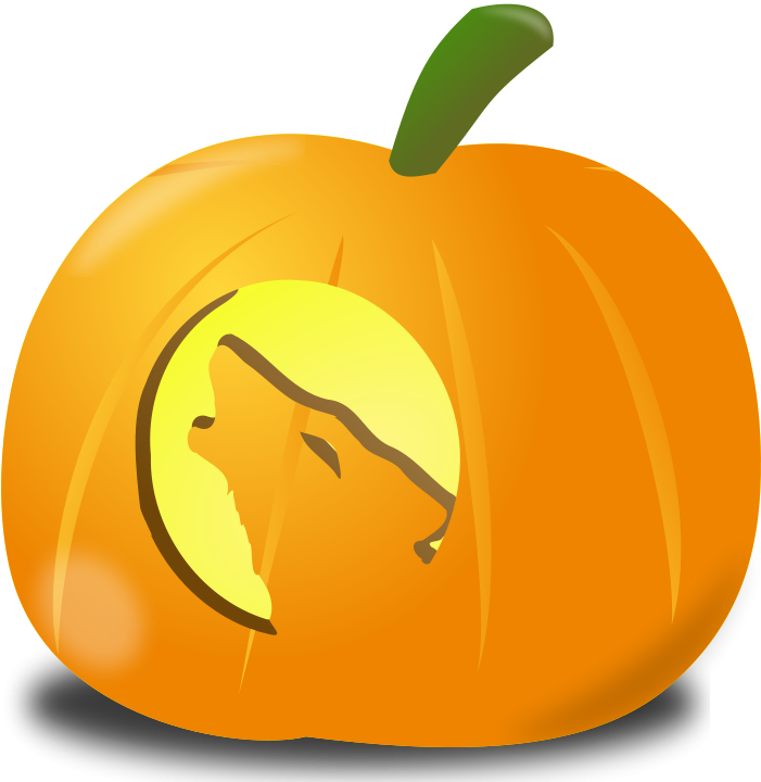 Free Wolf Pumpkin - Pumpkin Clipart (800x800), Png Download