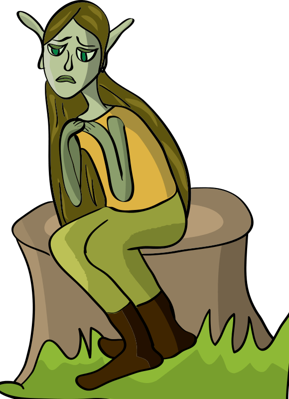 Christmas Elf Clipart Free Clip Art Image Image - Sad Elf Clipart - Png Download (580x800), Png Download