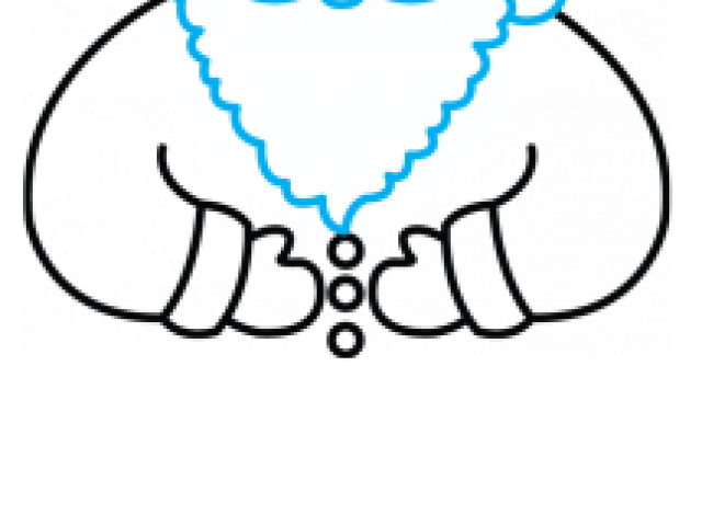 Drawn Santa Class - Drawing Clipart (640x480), Png Download