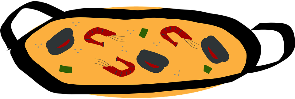 Paella Cliparts - Spanish Food Png Transparent Png (800x400), Png Download