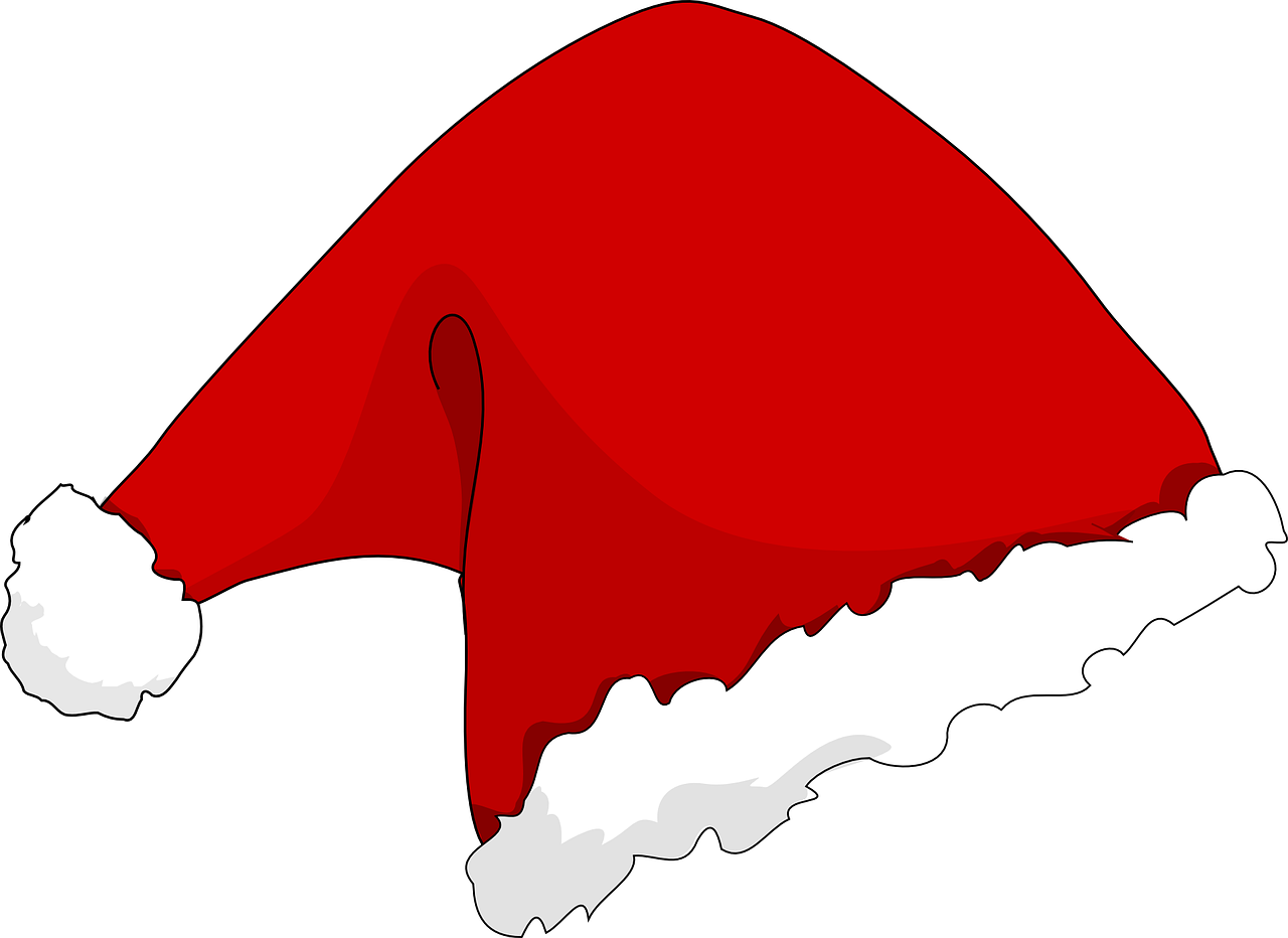 Cap, Santa, Christmas, Xmas, December, Costume, X-mas - Santa Hat Picture Ornament Clipart (960x699), Png Download