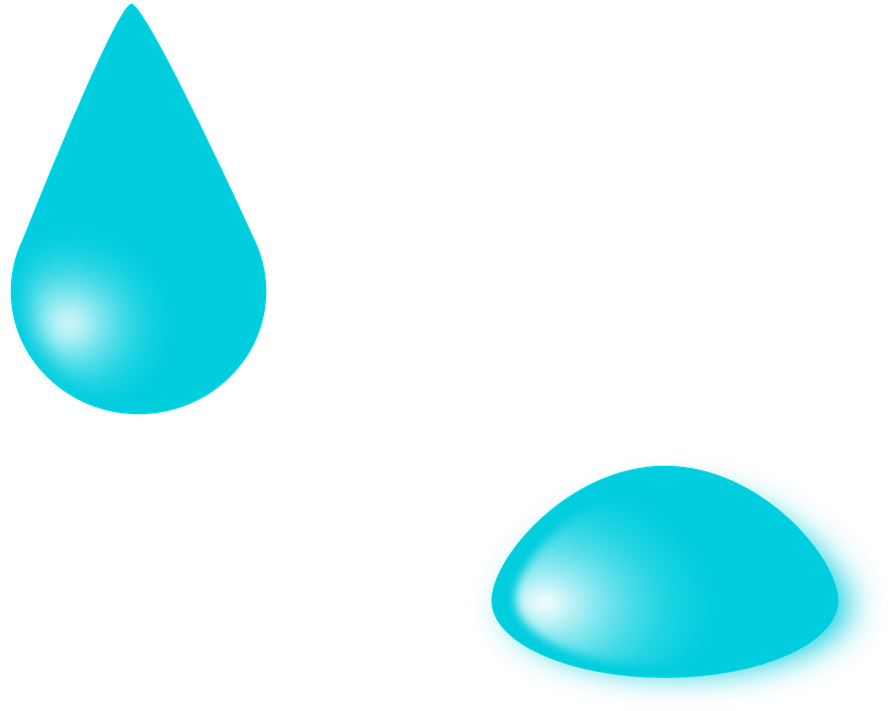Water Droplet Clipart - Cartoon Water Drop Gif - Png Download (890x720), Png Download