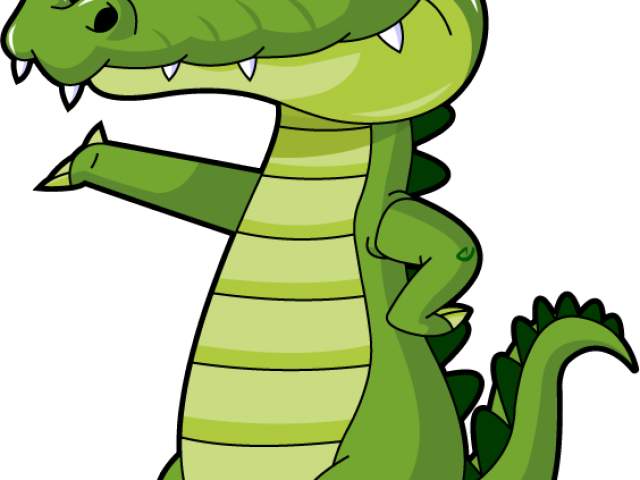 Alligator Clipart Aligator - Alligator Cartoon - Png Download (640x480), Png Download