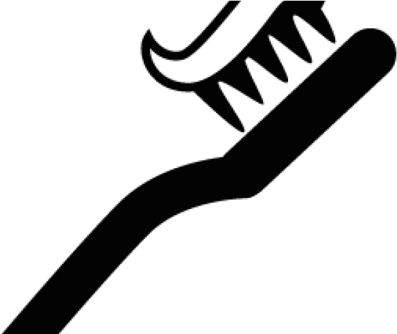 Toothbrush Clipart Silhouette - Toothbrush - Png Download (640x480), Png Download