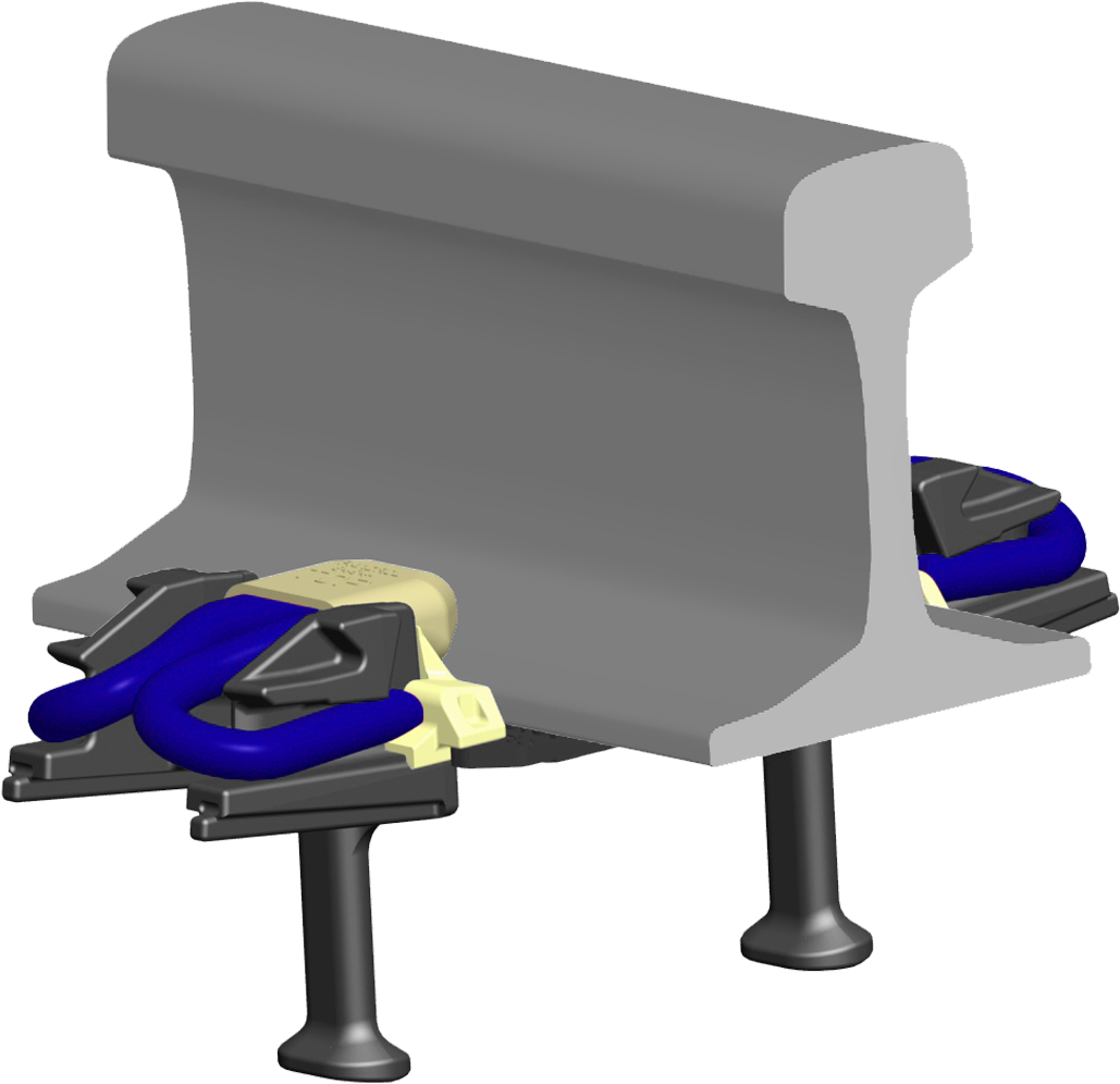 Ballasted Track - Fastclip Fc - Png Download (1193x1033), Png Download