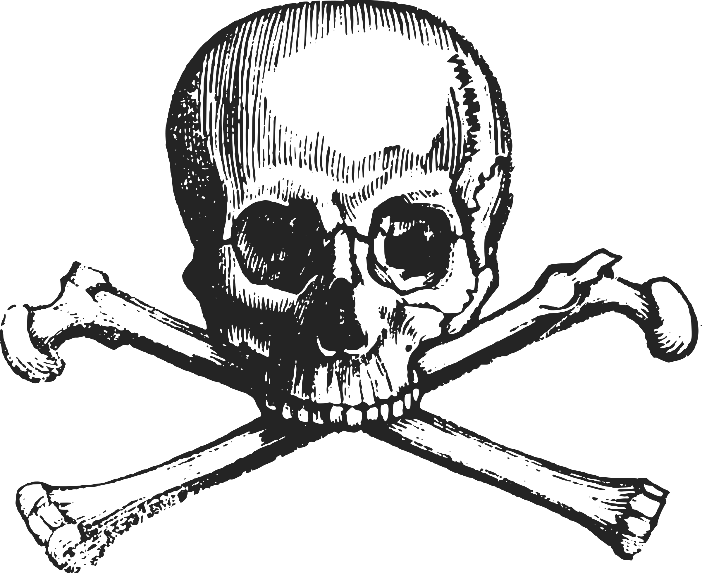 Big Image - Skull And Crossbones Free Clipart (2400x1960), Png Download