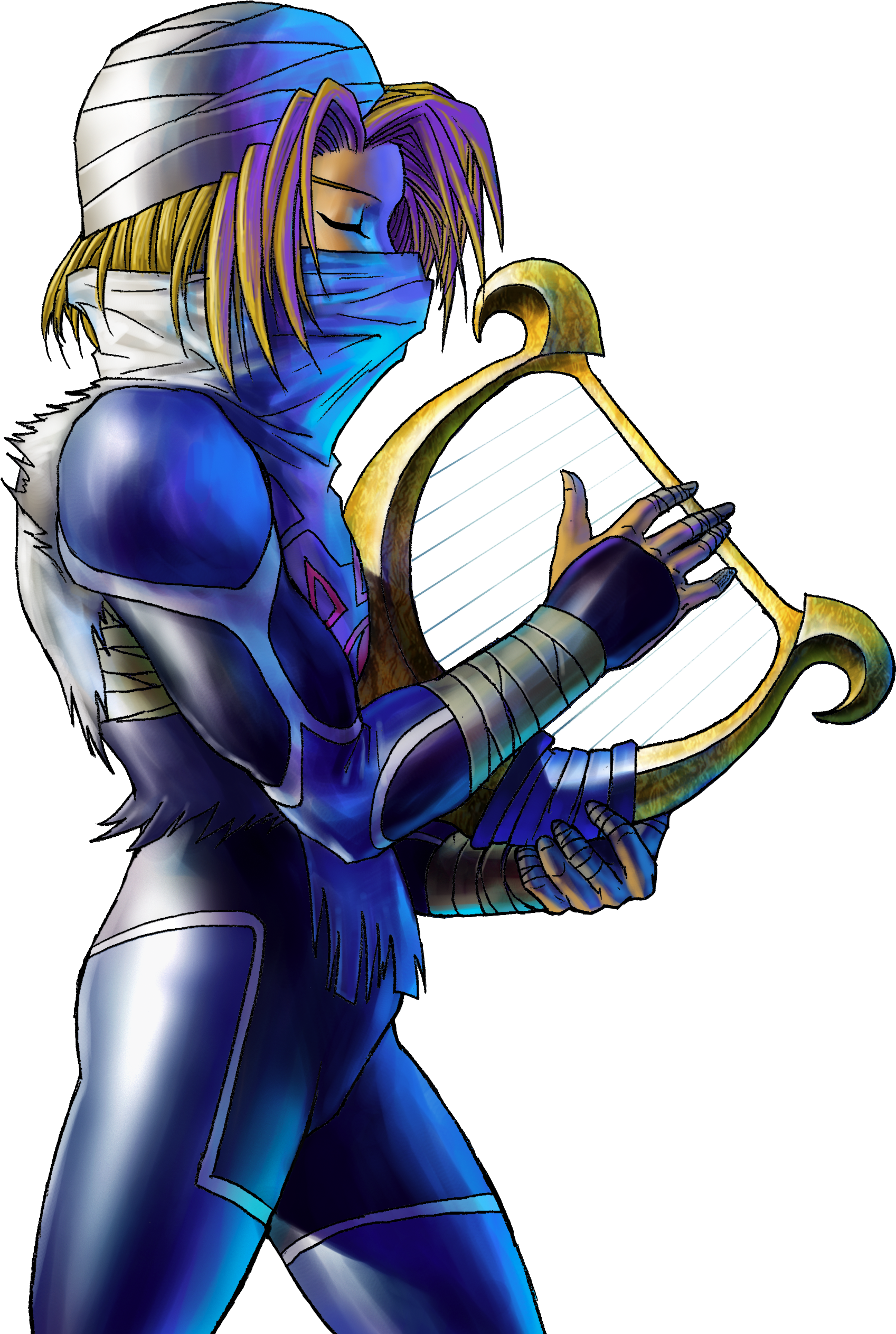 Marin Marin Just Wants To Be A Seagull And Fly Because - Legend Of Zelda Ocarina Of Time Sheik Clipart (1764x2646), Png Download