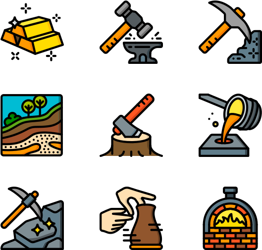 Mining And Crafting Clipart (600x564), Png Download