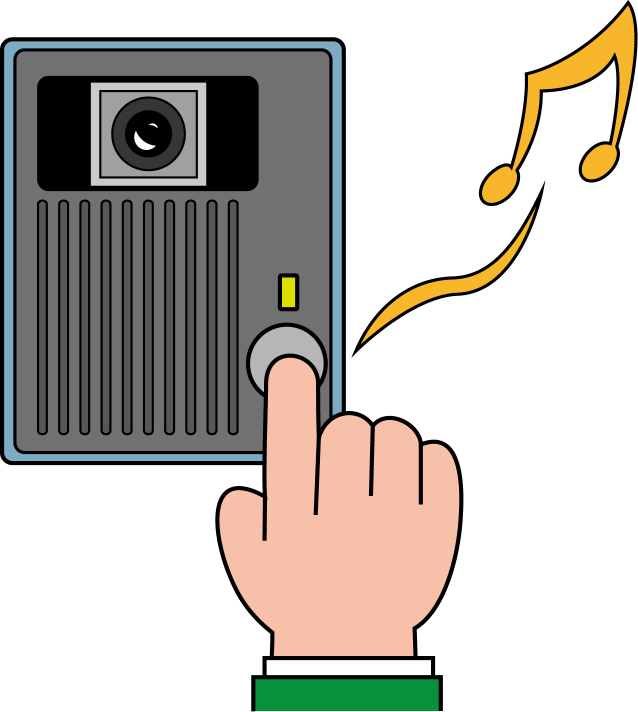 Door Phone A Transprent Png Free - Intercom Clipart Transparent Png (638x712), Png Download