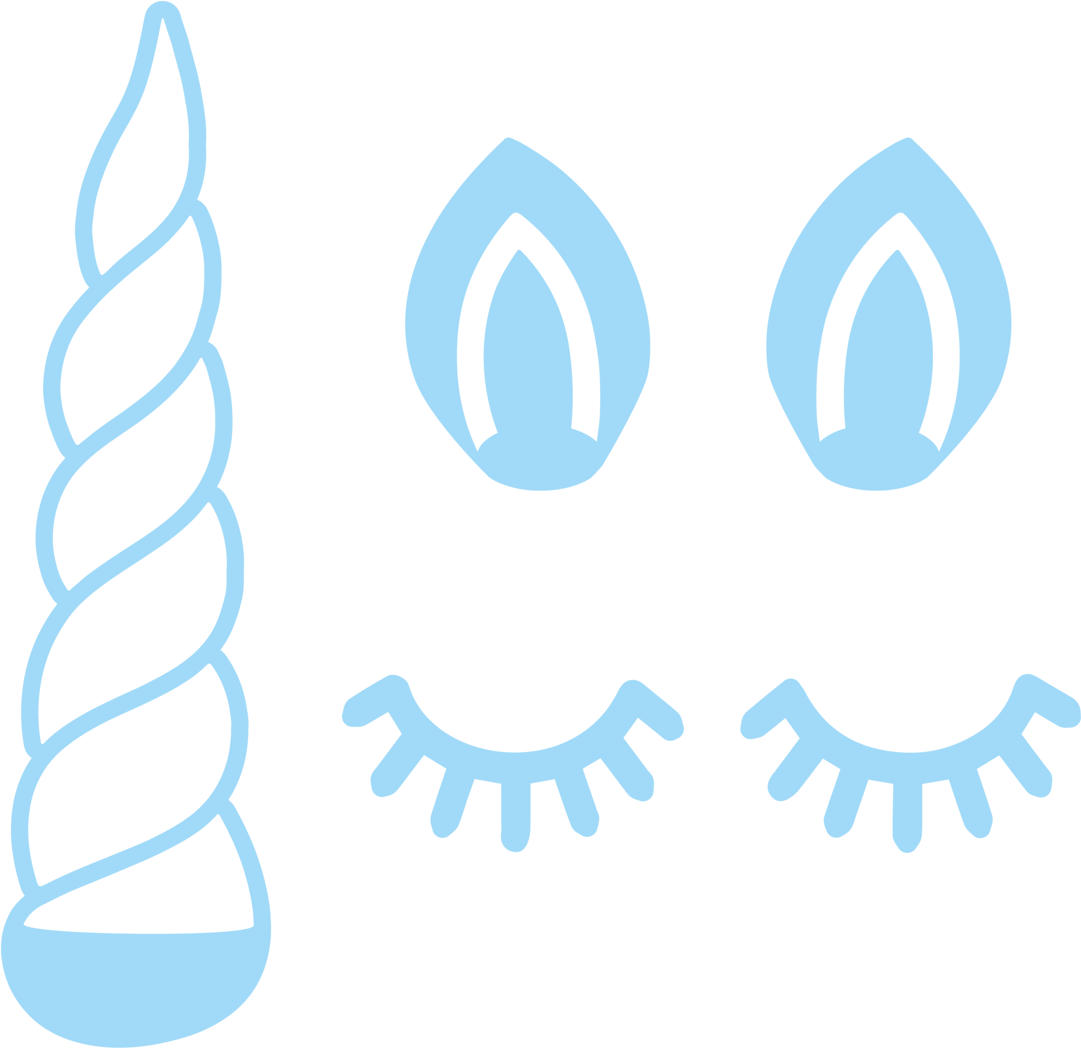 Unicorn Horn Clipart - Png Download - Full Size Clipart (#4442330