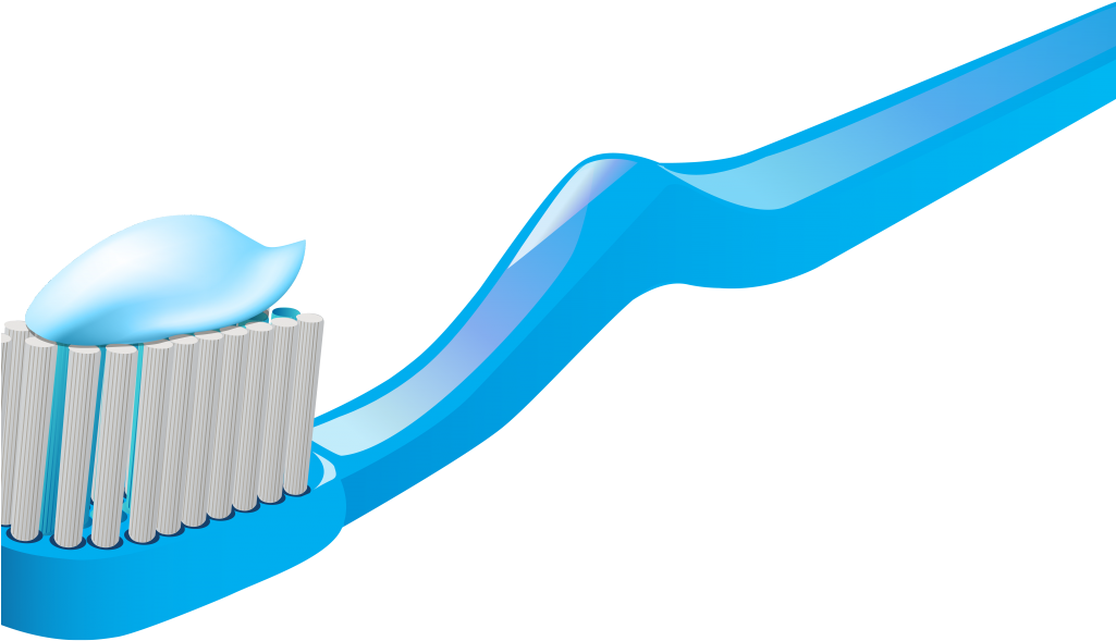 Toothbrush With Toothpaste Png Clipart (1024x600), Png Download