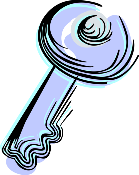 Image Illustration Of Security Opens Locks Clipart (557x700), Png Download