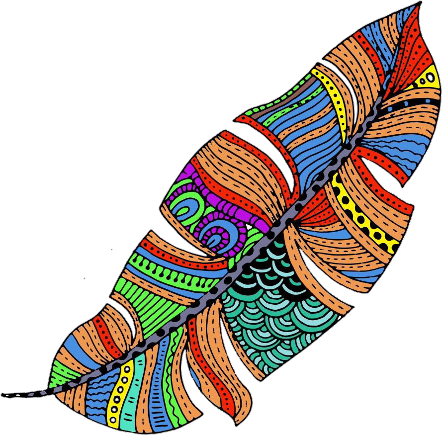 Feather Sticker Clipart (928x923), Png Download