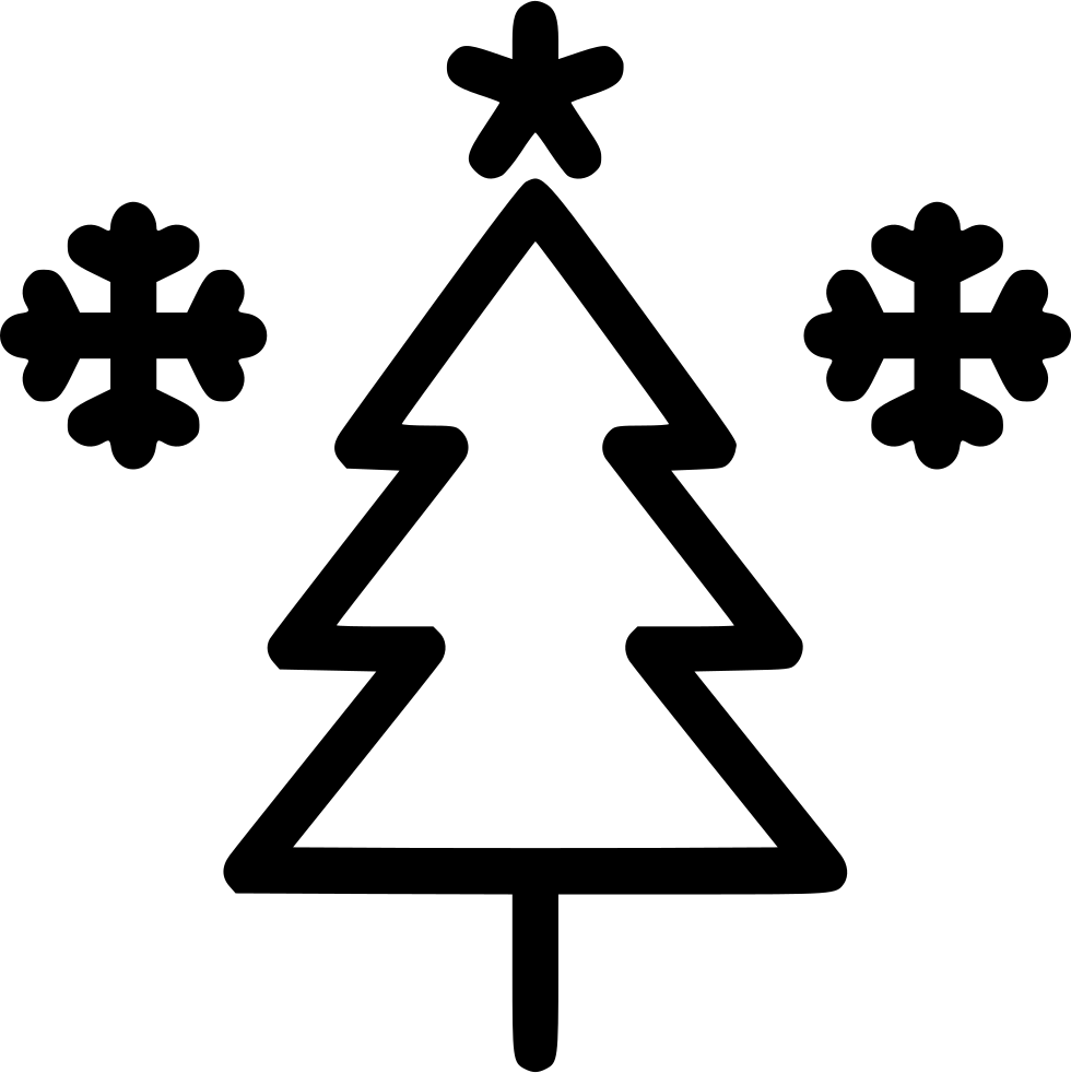 Png File - Christmas Tree Icon Transparent Background Clipart (980x982), Png Download